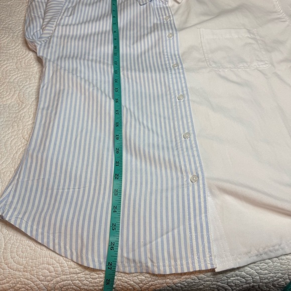 Streetwear Society Two-Tone Blue and White Button Down Shirt - Picture 7 of 8